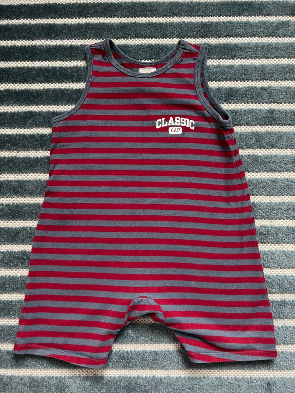 Vintage 1999 Baby Gap Striped Romper 18-24 Months